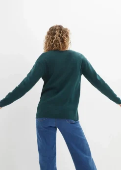 Milano Rib Pullover mit V-Ausschnitt