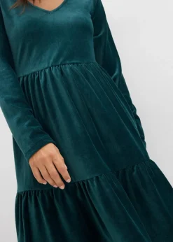 Minikleid aus elastischen Samt