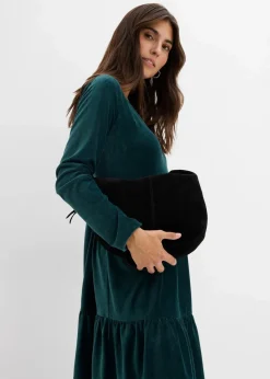 Minikleid aus elastischen Samt