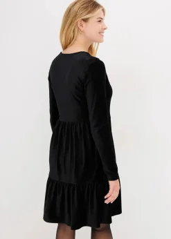 Minikleid aus elastischen Samt