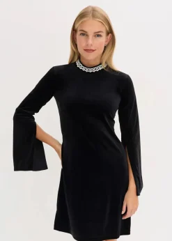 Minikleid aus fließendem Samt