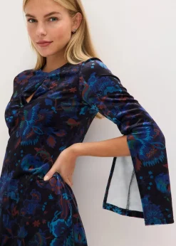 Minikleid aus fließendem Samt