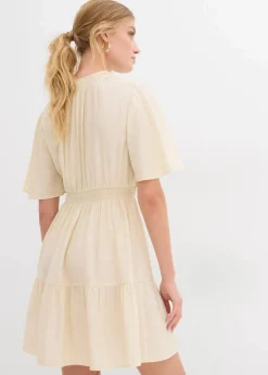 Minikleid aus fließendem Viskose-Mix