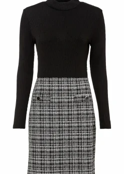 Minikleid aus fließendem Viskose-Mix