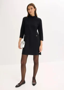 Minikleid aus fließendem Viskose-Mix