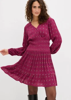 Minikleid aus fließender Viskose