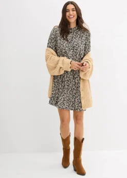 Minikleid aus fließender Viskose