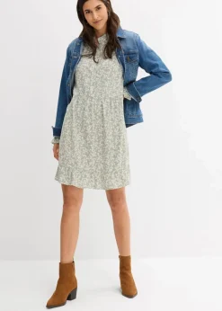 Minikleid aus fließender Viskose