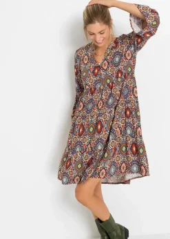 Minikleid aus fließender Viskose