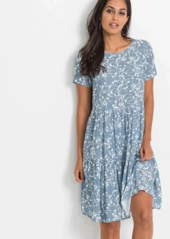 Minikleid aus fließender Viskose