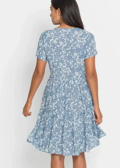 Minikleid aus fließender Viskose