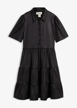 Minikleid aus glänzendem Material