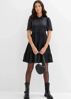 Minikleid aus glänzendem Material