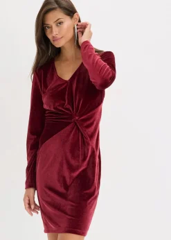 Minikleid aus glänzendem Samt