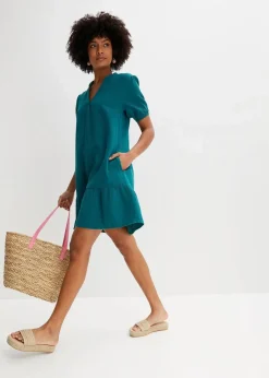 Minikleid aus Musselin