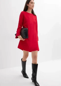 Minikleid aus strukturiertem Material