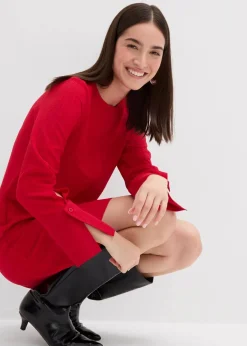 Minikleid aus strukturiertem Material