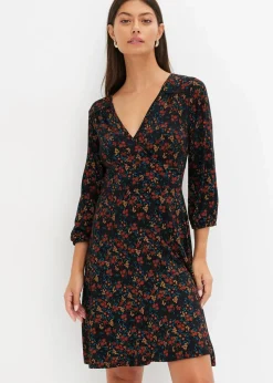 Minikleid aus Viskose-Mix