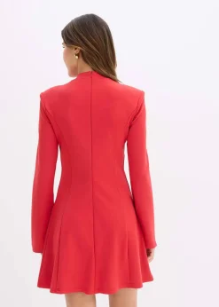 Minikleid in A-Linie und Trompetenärmeln