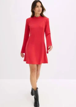 Minikleid in A-Linie und Trompetenärmeln