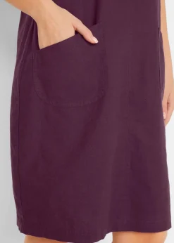 Minikleid mit Leinen