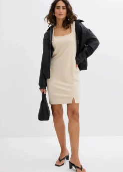 Minikleid mit Schlitz