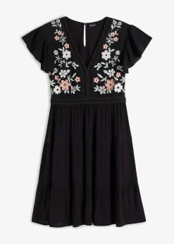 Minikleid mit Stickerei