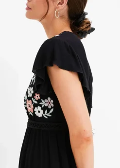 Minikleid mit Stickerei