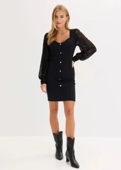 Minikleid mit tiefem Ausschnitt