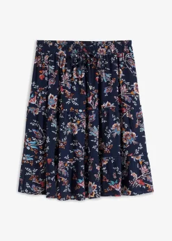 Minirock aus fließender Viskose