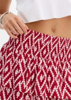 Minirock aus fließender Viskose