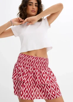 Minirock aus fließender Viskose