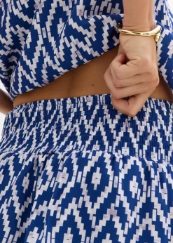 Minirock aus fließender Viskose