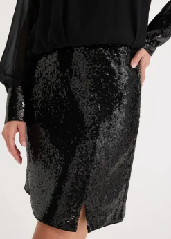 Minirock mit Pailletten