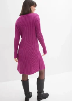 Mini-Strickkleid aus softem Viskose-Mix