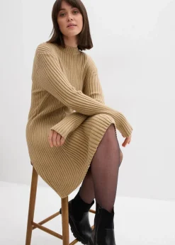 Mini-Strickkleid aus softem Viskose-Mix