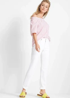 Mom Jeans Mid Waist, long