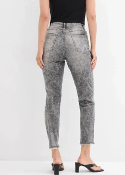 Mom-Jeans High Waist mit Destroy-Effekten