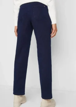 Mom-Jeans Mid Waist, Thermo mit Bequembund