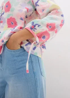 Musselin-Bluse aus reiner Baumwolle