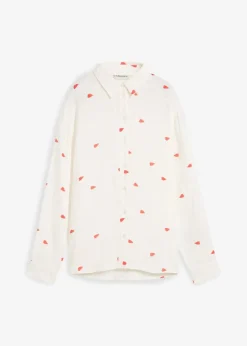 Musselin-Bluse mit Herzen