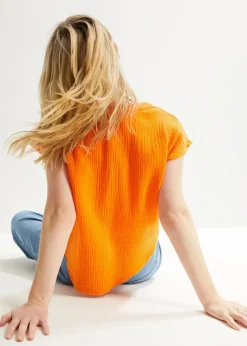 Musselin-Blusentop aus reiner Baumwolle