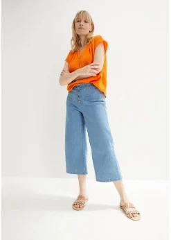 Musselin-Blusentop aus reiner Baumwolle