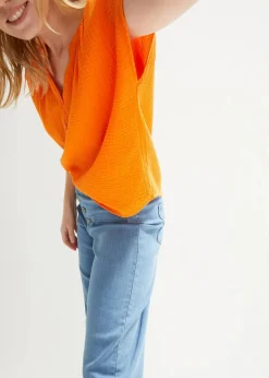 Musselin-Blusentop aus reiner Baumwolle