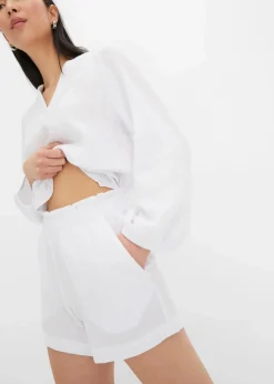 Musselin-Shorts aus reiner Baumwolle