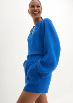 Musselin-Shorts aus reiner Baumwolle