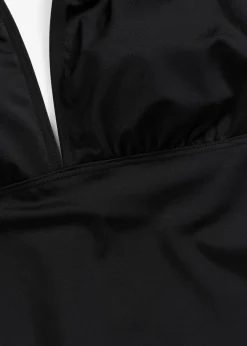 Neckholder-Badeanzug mit tiefem V-Ausschnitt