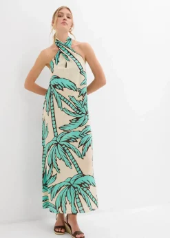 Neckholder-Kleid in A-Linie