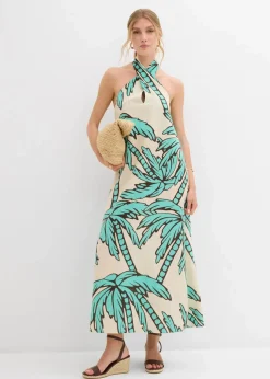 Neckholder-Kleid in A-Linie