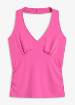 Neckholder-Top mit tiefem Ausschnitt